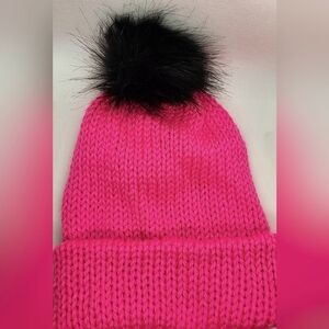 Handmade Knitted Hot Pink Beanie
